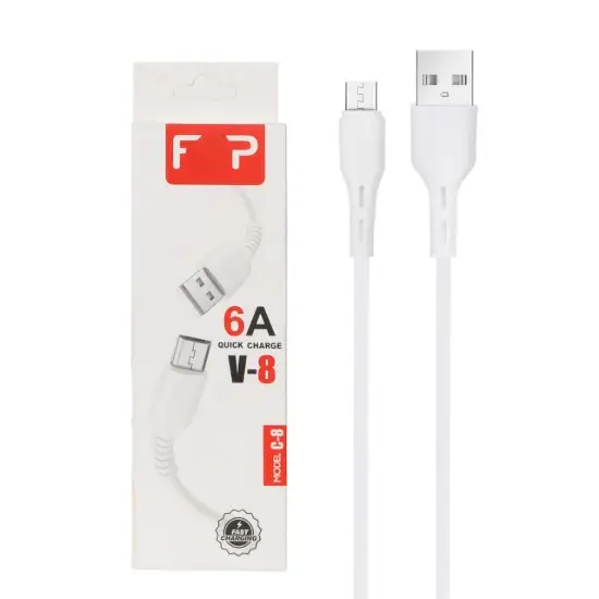 تصویر کابل تبدیل USB به MicroUSB اف اس پی مدل C-8