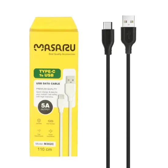تصویر کابل تبدیل USB به USB-C مدل M302C به طول 1.1 متر
