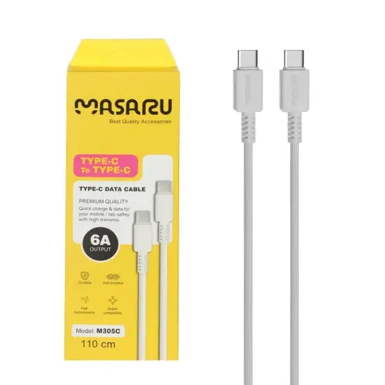 تصویر کابل تبدیل USB-C به USB-C مدل M305C به طول 1.1 متر