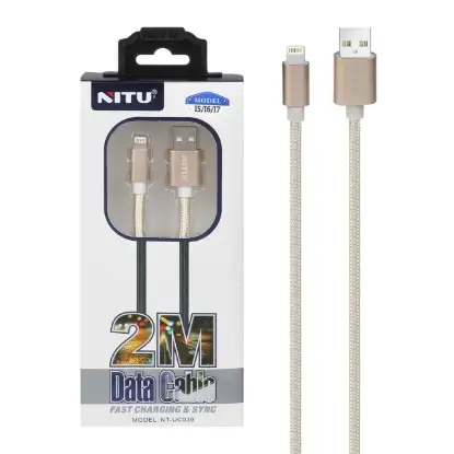 نمایش جزئیات کابل تبدیل USB به لایتنینگ نیتو مدل UC039 طول 2 متر