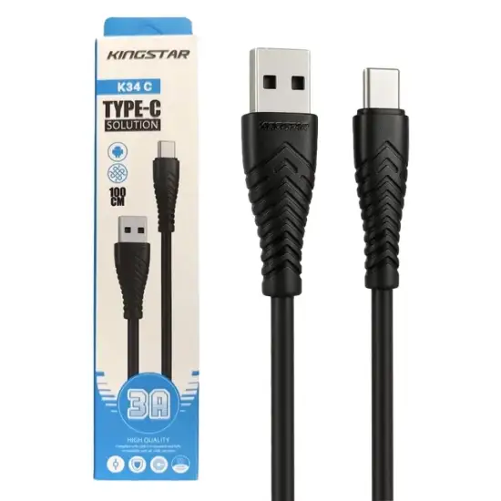 تصویر کابل تبدیل USB-C کینگ استار مدل K34C