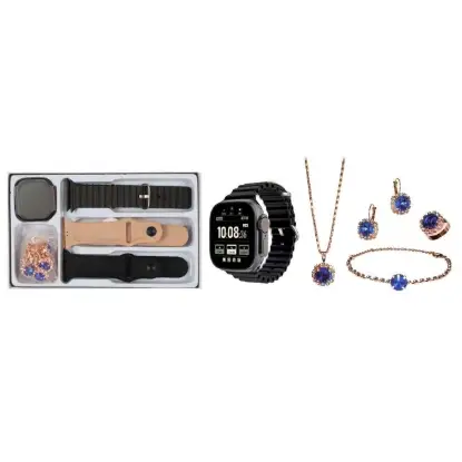 نمایش جزئیات پک ساعت هوشمند کیوور  مدل KW80 ULTRA 3 mini