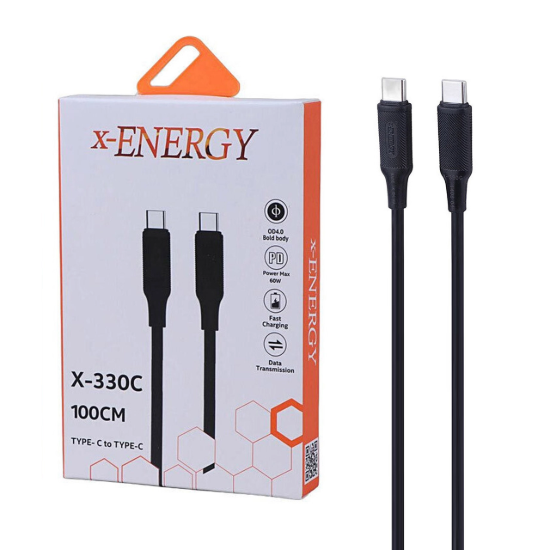 تصویر کابل تبدیل USB-C به USB-C ایکس انرژی مدل X-330C
