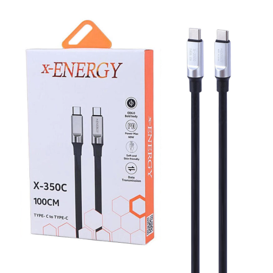 تصویر کابل تبدیل USB-C به USB-C ایکس انرژی مدل X-350C