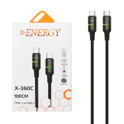 نمایش جزئیات کابل تبدیل USB-C به USB-C ایکس انرژی مدل X-360C