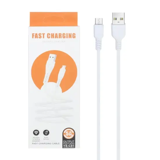 تصویر کابل تبدیل USB به MicroUSB مدل YS-C01