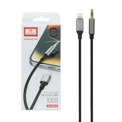 نمایش جزئیات کابل تبدیل لایتنینگ به AUX ارلدام  مدل AUX60