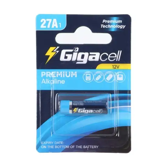 تصویر باتری ریموت کنترل گیگاسل مدل Premium Alkaline 27A