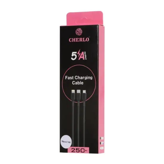 تصویر کابل تبدیل پاوربانک USB به USB-C چرلو مدل X-15