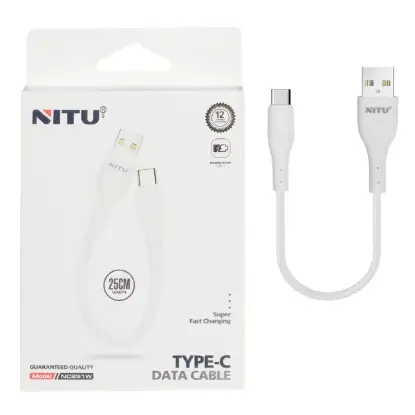 نمایش جزئیات کابل تبدیل پاوربانک USB به USB-C نیتو مدل NC251