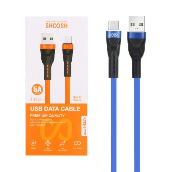 تصویر کابل تبدیل USB به USB-C مدل +SH142C طول 1.1 متری