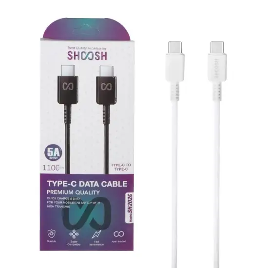 تصویر کابل تبدیل USB-C به USB-C مدل SH202C طول 1.1 متر