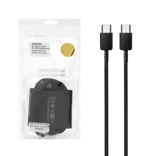 تصویر کابل تبدیل USB-C به USB-C مدل EP-DX510 5A طول 1.8 متر