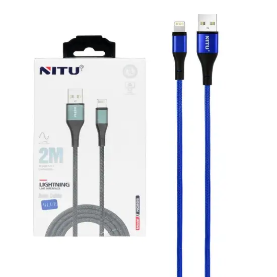 تصویر کابل تبدیل USB به لایتنینگ نیتو مدل NC205 طول 2 متر