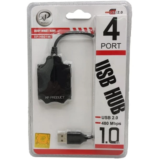 تصویر هاب 4 پورت USB2.0 ایکس پی پروداکت مدل XP-H801U