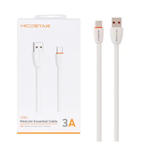 تصویر کابل تبدیل USB به USB-C هایکواستار مدل 129C
