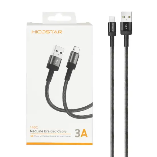 تصویر کابل تبدیل USB به USB-C هایکواستار مدل 146C