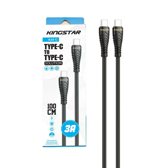 تصویر کابل تبدیل USB-C به USB-C کینگ استار مدل K44 C