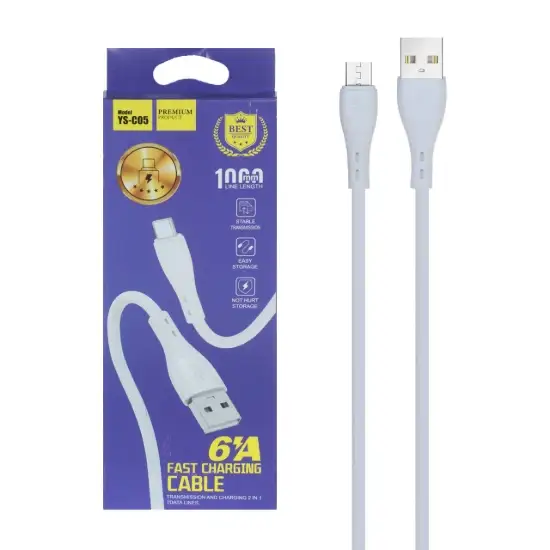 تصویر کابل تبدیل USB به MicroUSB مدل YS-C05