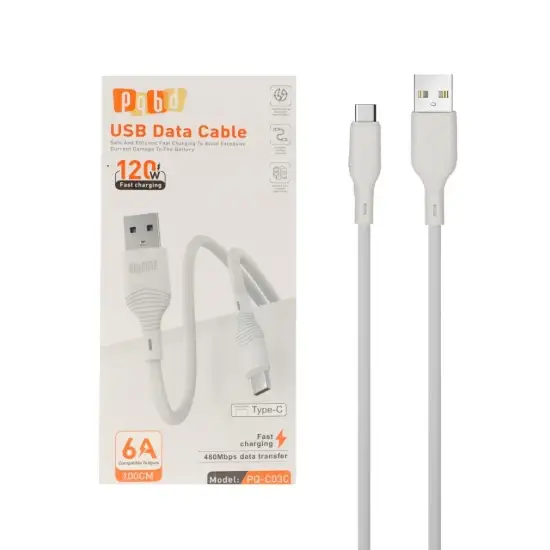 تصویر کابل تبدیل USB به USB-C پی کیو بی دی مدل PQ-C03C