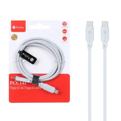 نمایش جزئیات کابل تبدیل USB-C به USB-C پرووان مدل PCC141 به طول 1.2 متر