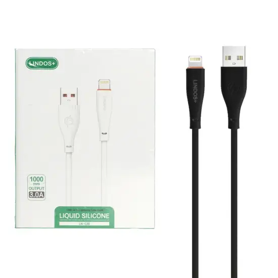 تصویر کابل تبدیل USB به لایتنینگ مدل LN-C30