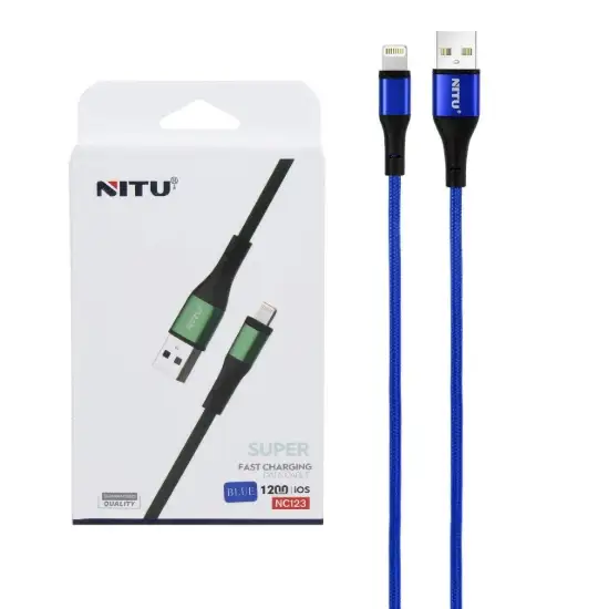 تصویر کابل تبدیل USB به لایتنینگ نیتو مدل NC123 طول 1.2 متر