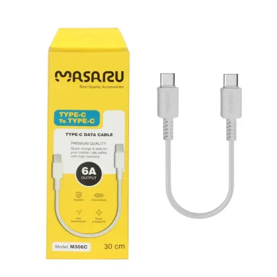 تصویر کابل تبدیل پاوربانک USB-C به USB-C مدل M306C