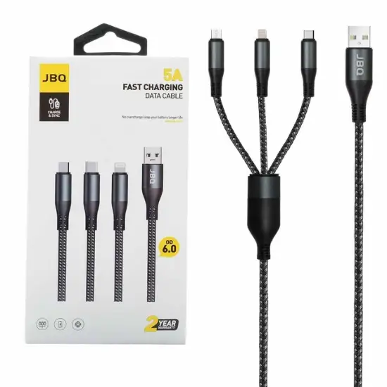 تصویر کابل تبدیل چندکاره جی بی کیو مدل CA-633 طول 1.4 متر