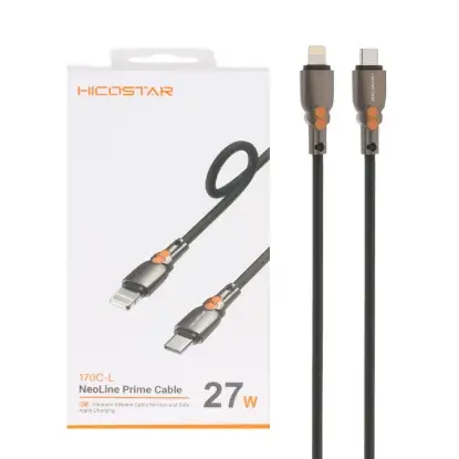 نمایش جزئیات کابل تبدیل USB-C به لایتنینگ  هایکواستار مدل 170C-L