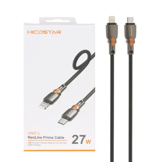 تصویر کابل تبدیل USB-C به لایتنینگ  هایکواستار مدل 170C-L