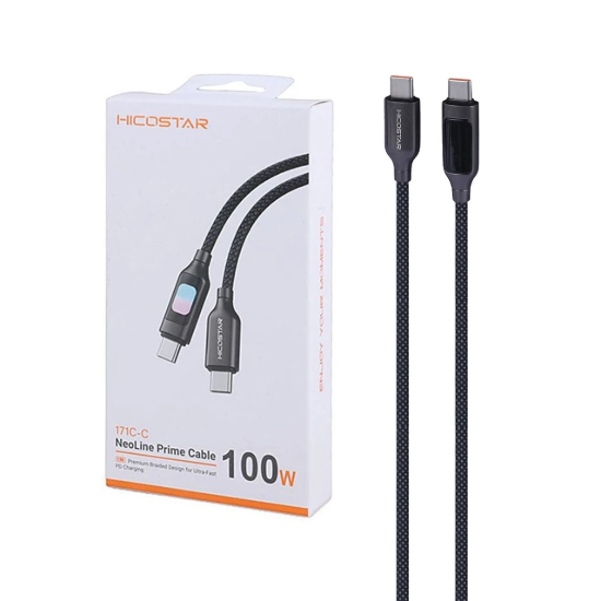 تصویر کابل تبدیل USB-C به USB-C هایکواستار مدل HS-171C-C