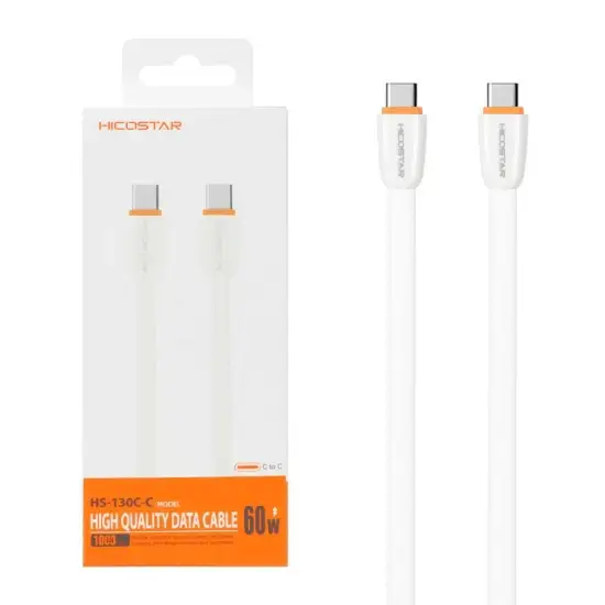 تصویر کابل تبدیل USB-C به USB-C هایکواستار مدل HS-130C-C