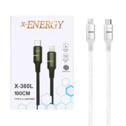 نمایش جزئیات کابل تبدیل USB-C به USB-C ایکس انرژی مدل X-360 L