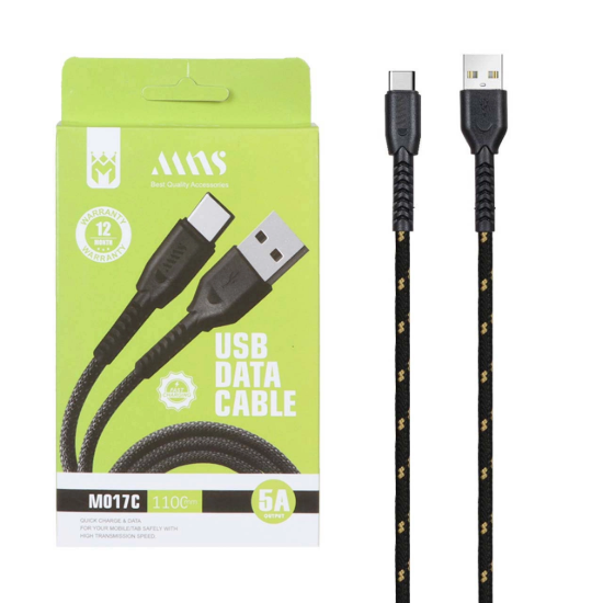 تصویر کابل تبدیل USB به USB-C مدل M017C طول 1.1 متر