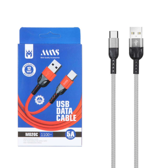 تصویر کابل تبدیل USB به USB-C مدل M020C طول 1.1 متر