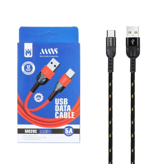 تصویر کابل تبدیل USB به USB-C مدل M020C طول 1.1 متر