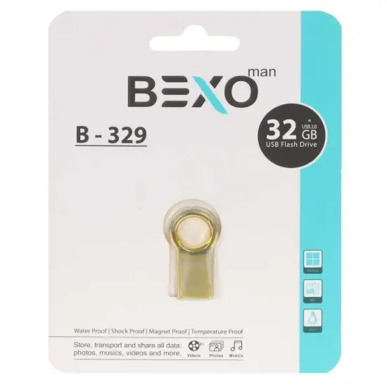 تصویر فلش مموری بکسو مدل B-329 USB3.1 ظرفیت 32 گیگابایت