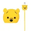 ست سیلیکونی عروسکی محافظ کابل و شارژر اپل 20 وات طرح خرس - تصویر یکم