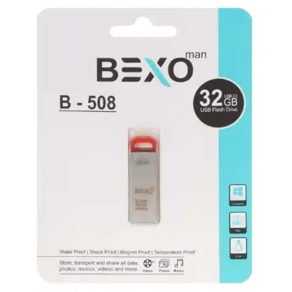 نمایش جزئیات فلش مموری بکسو مدل B-508 USB3.1 ظرفیت 32 گیگابایت