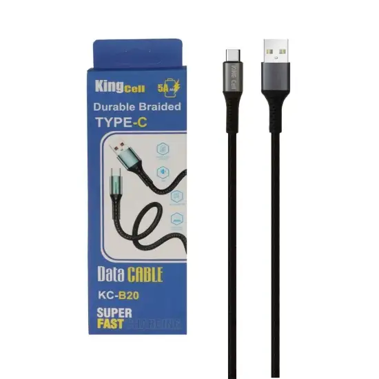 تصویر کابل تبدیل USB به USB-C مدل KC-B20