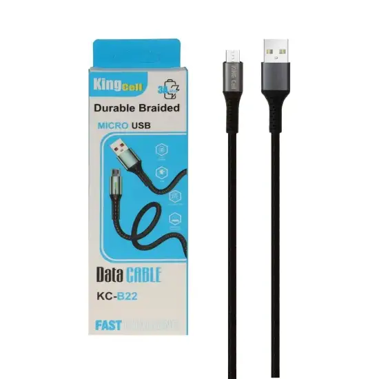 تصویر کابل تبدیل USB به MicroUSB مدل KC-B22