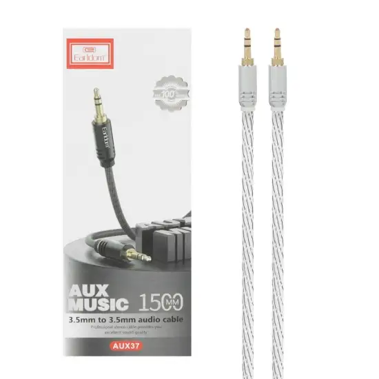 تصویر کابل AUX ارلدام مدل AUX37 طول 1.5 متر
