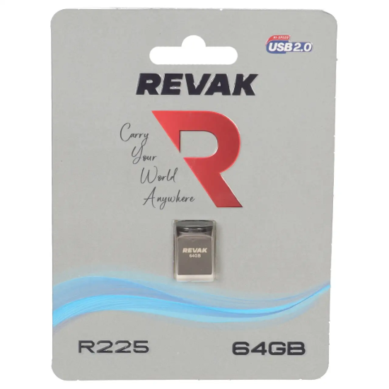 تصویر فلش مموری ریواک USB2.0 مدل R225 ظرفیت 64 گیگابایت