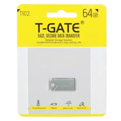 نمایش جزئیات فلش مموری  تی گیت USB2.0 مدل T102 ظرفیت 64GB گیگابایت