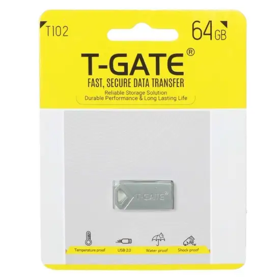 تصویر فلش مموری  تی گیت USB2.0 مدل T102 ظرفیت 64GB گیگابایت