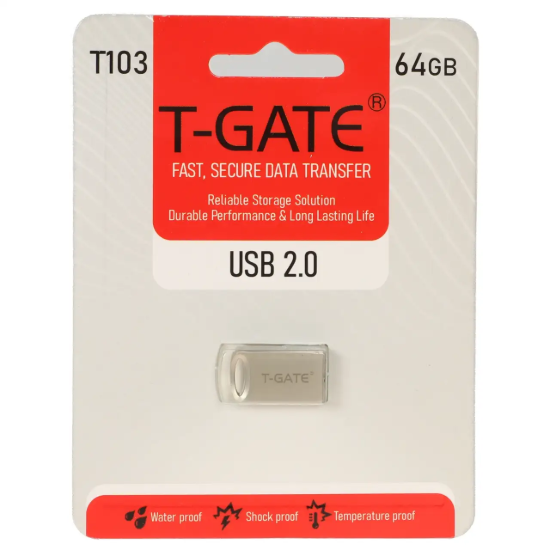 تصویر فلش مموری  تی گیت USB2.0 مدل T103 ظرفیت 64GB گیگابایت
