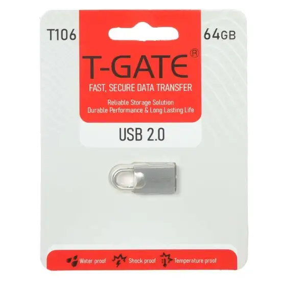 تصویر فلش مموری  تی گیت USB2.0  مدل T106 ظرفیت 64GB گیگابایت