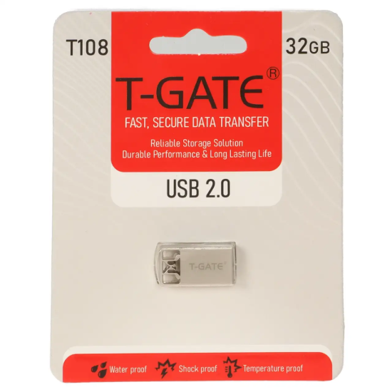 تصویر فلش مموری  تی گیت USB2.0 مدل T108 ظرفیت 32GB گیگابایت
