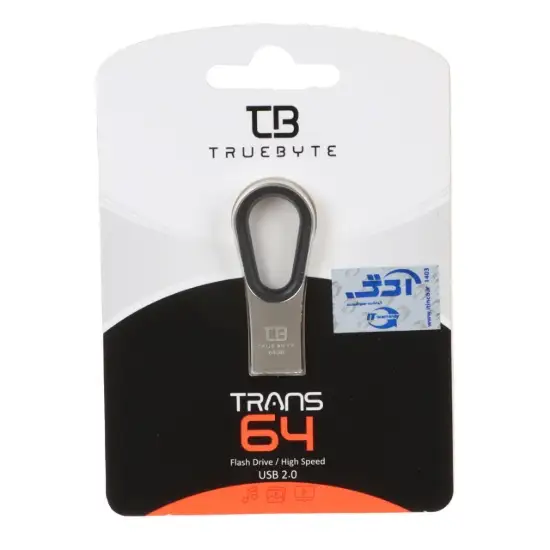 تصویر فلش مموری تروبایت USB2.0 مدل TRANS ظرفیت 64GB گیگابایت